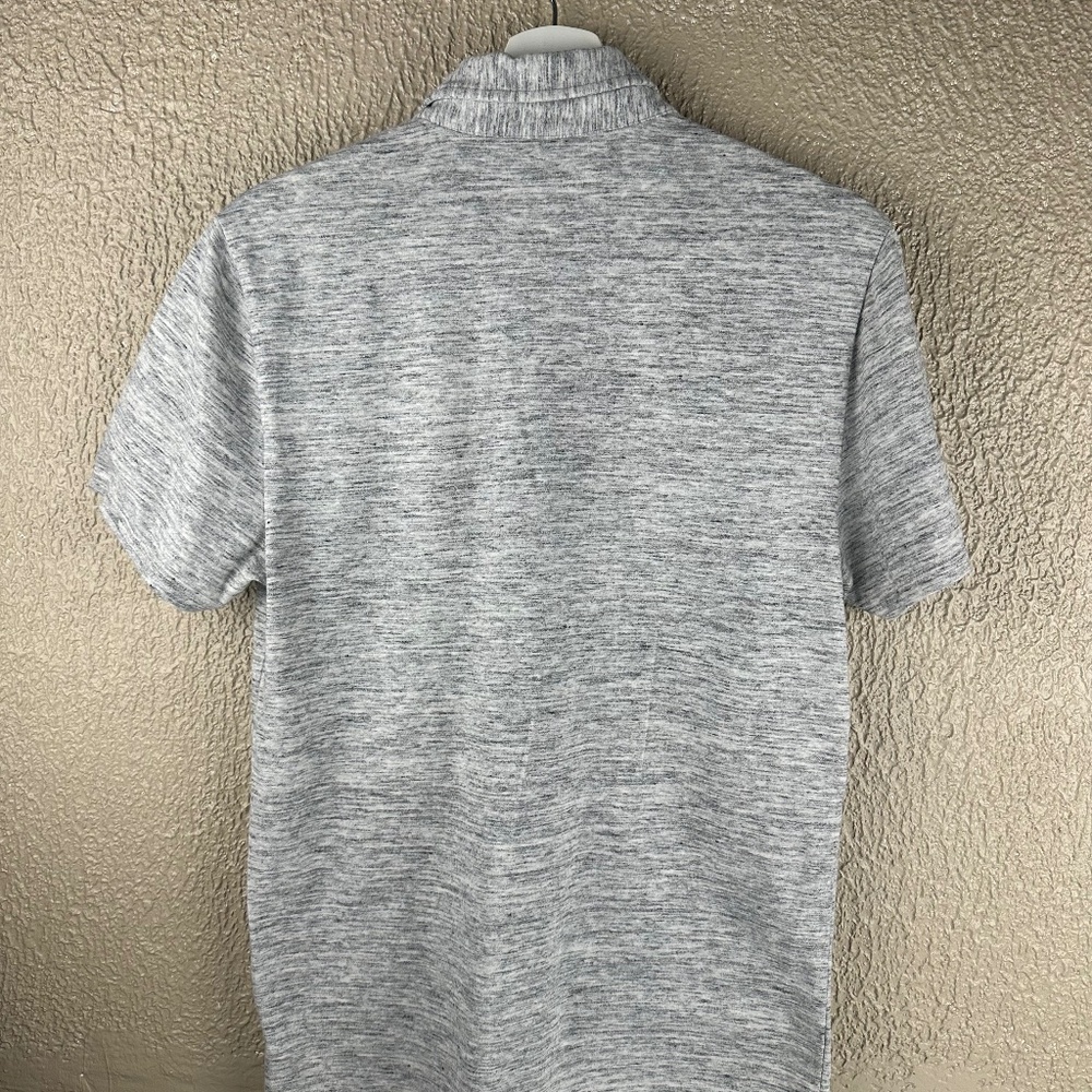 EXPRESS Stretch Men’s Sz Small Gray Collared Short Sleeve Shirt - Picture 3 of 5